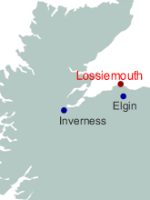 Location of Lossiemouth